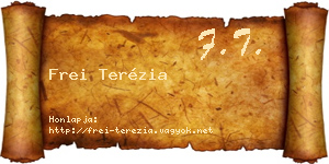 Frei Terézia névjegykártya