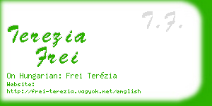 terezia frei business card